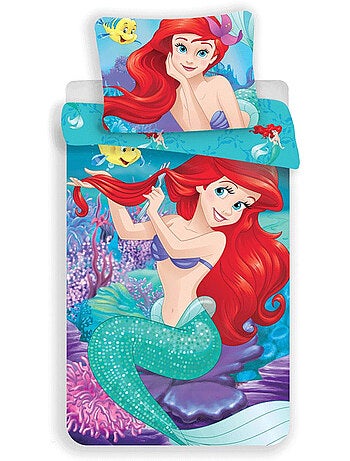 Funda nórdica princesas disney ariel 140x200 cm - funda de almohada incluida