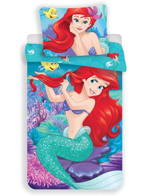 Funda nórdica princesas disney ariel 140x200 cm - funda de almohada incluida - Kiabi Funda nórdica princesas disney ariel 140x200 cm - funda de almohada incluida - Kiabi