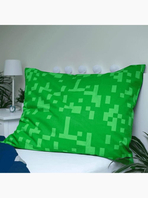 Funda nórdica reversible de algodón minecraft 140 cm x 200 cm con funda de almohada - Kiabi Funda nórdica reversible de algodón minecraft 140 cm x 200 cm con funda de almohada - Kiabi