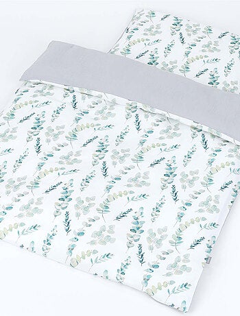 Funda nórdica reversible, eucalipto | SEVIRA KIDS