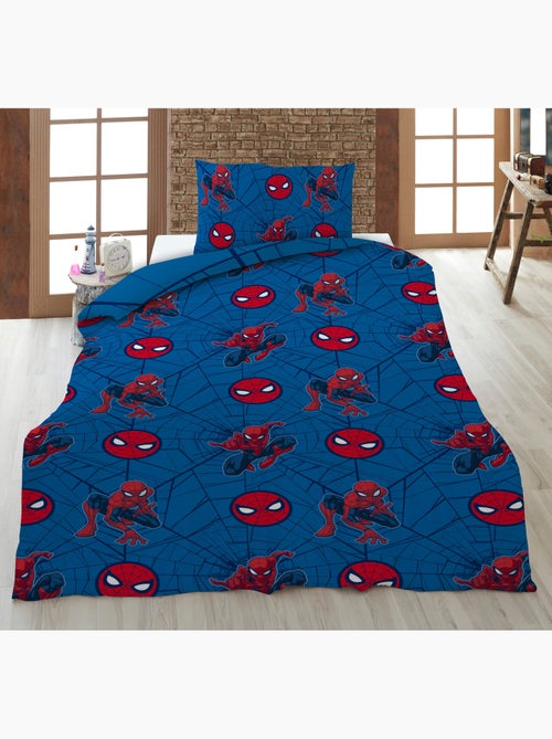 Funda Nórdica Spider-Man Marvel 140x200cm + Funda Almohada 65x65cm – Acción Nueva York – Policotón – - Kiabi Funda Nórdica Spider-Man Marvel 140x200cm + Funda Almohada 65x65cm – Acción Nueva York – Policotón – - Kiabi