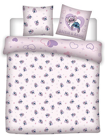 Funda Nordica Stitch y Angel Love Licencia Oficial Disney 220x240cm + Fundas 65x65cm