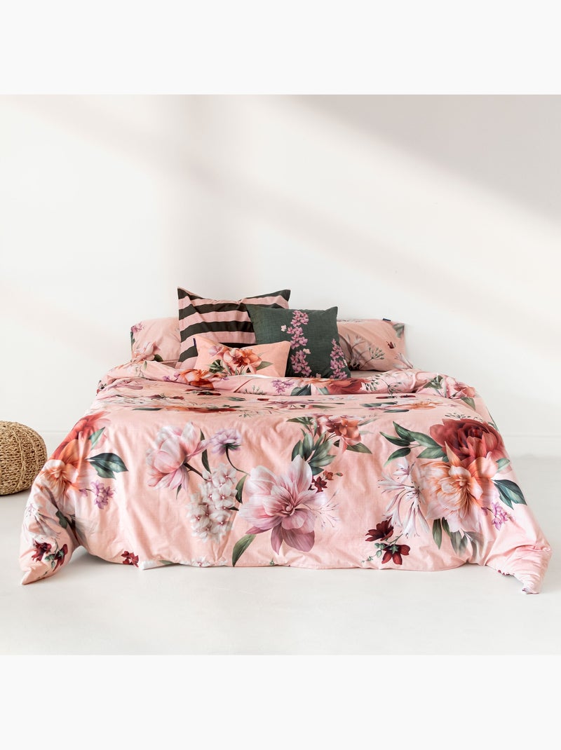 Funda nórdica Summer floral "Happyfriday" Blanco - Kiabi
