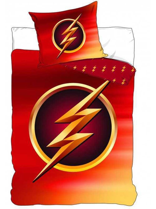 Funda nórdica the flash dc comics 140x200 cm + funda de almohada - juego de cama infantil - Kiabi