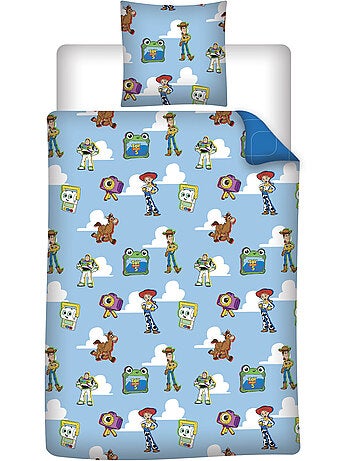 Funda Nórdica Toy Story Disney Pixar 140x200cm + Funda Almohada 65x65cm – Buzz Jessie – Policotón –