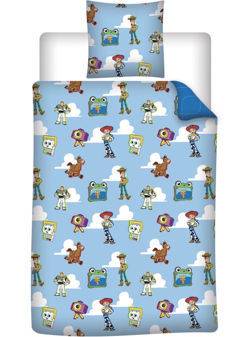 Funda Nórdica Toy Story Disney Pixar 140x200cm + Funda Almohada 65x65cm – Buzz Jessie – Policotón – - Kiabi Funda Nórdica Toy Story Disney Pixar 140x200cm + Funda Almohada 65x65cm – Buzz Jessie – Policotón – - Kiabi