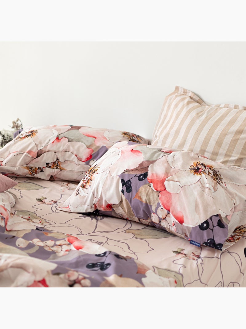 Funda nórdica White peonies "Happyfriday" Multicolor - Kiabi