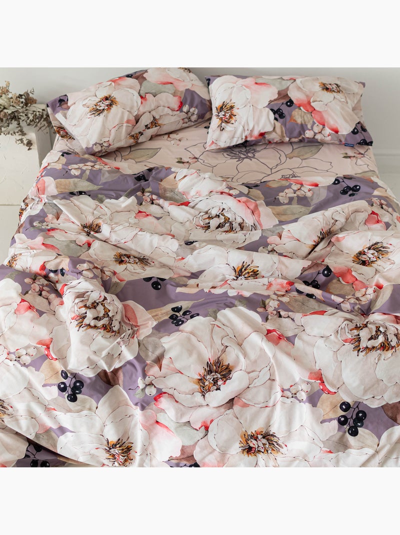 Funda nórdica White peonies "Happyfriday" Multicolor - Kiabi