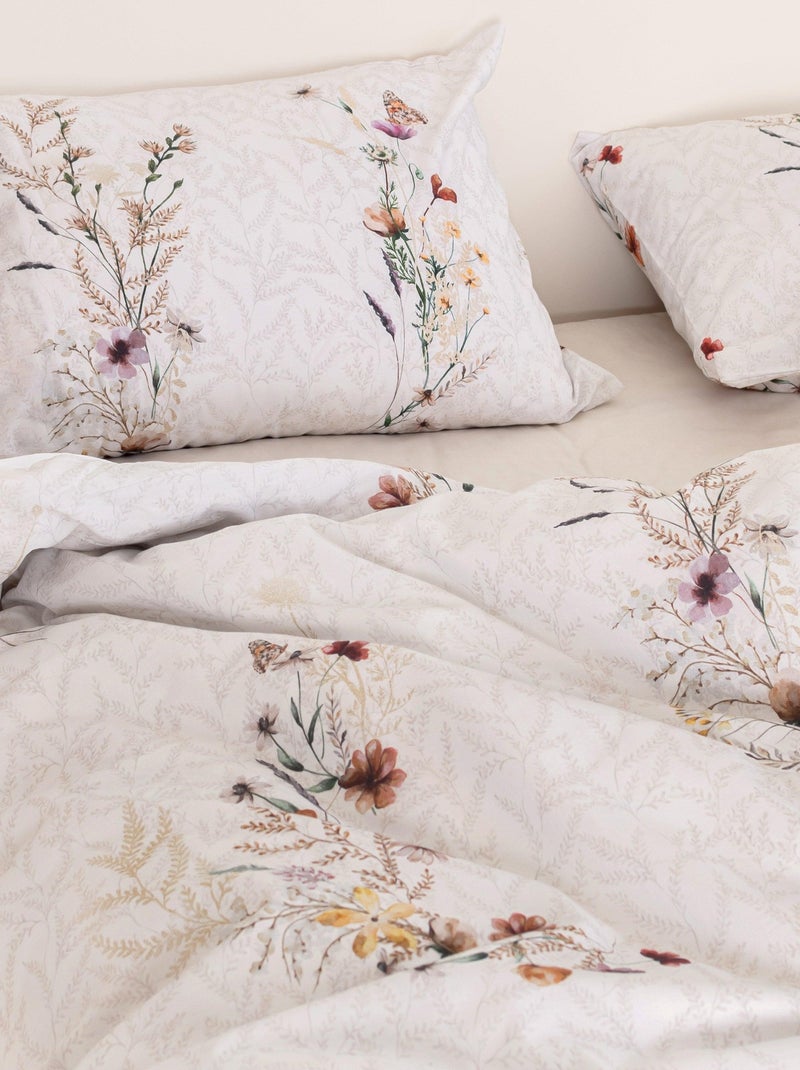 Funda nórdica Wild flowers "Happyfriday" Blanco - Kiabi