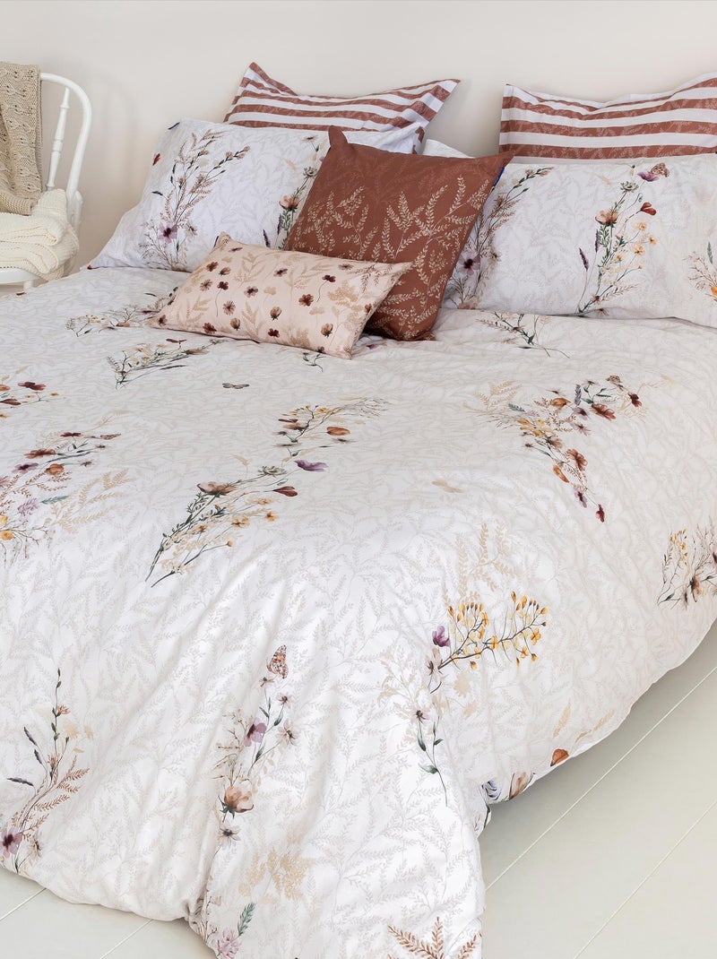 Funda nórdica Wild flowers "Happyfriday" Blanco - Kiabi