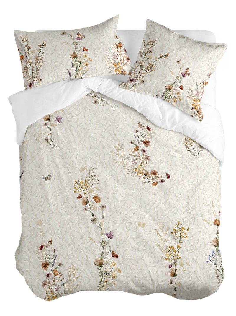 Funda nórdica Wild flowers "Happyfriday" Blanco - Kiabi