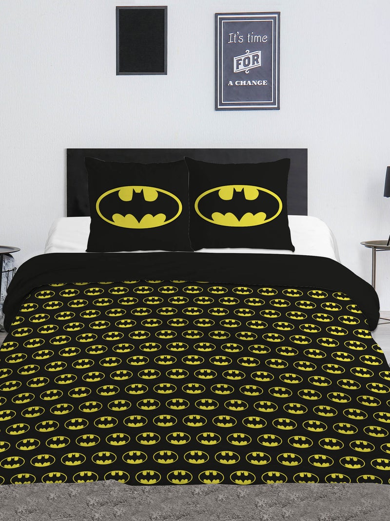 Funda nórdica y fundas de almohada 'Batman' 240x220 y 63x63cm Negro - Kiabi