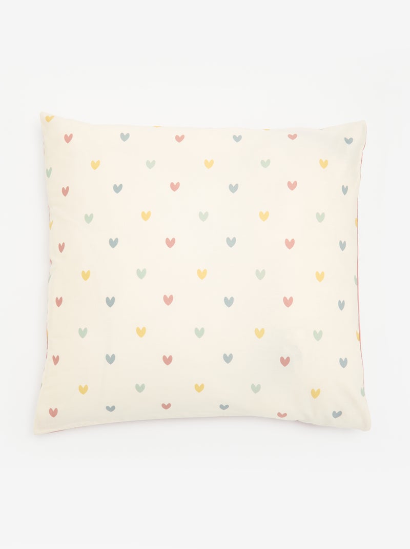 Funda n?rdica (140 x 200cm) + funda de almohada - 2 piezas Rosa - Kiabi