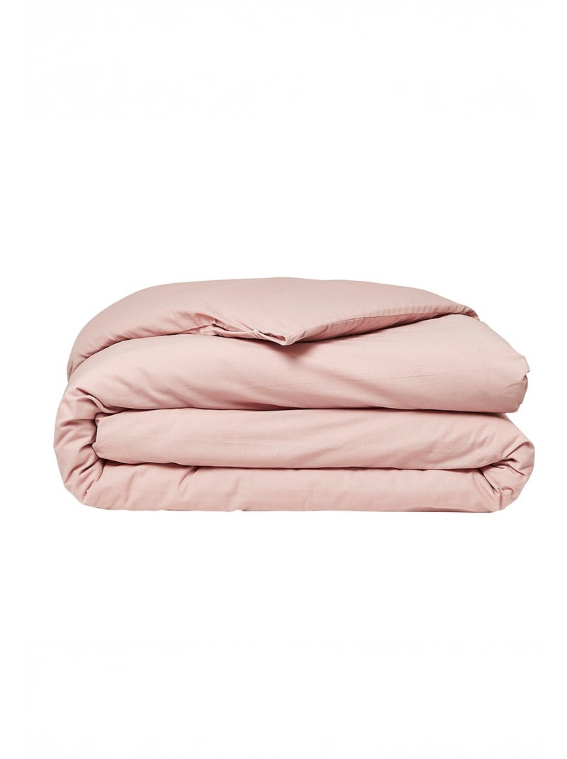 Funda n?rdica de algod?n liso - Afibel Rosa - Kiabi
