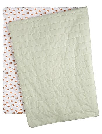 Funda para cama de bebé de 90x140 cm en algodón verde - SAUTHON