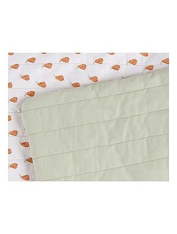Funda para cama de bebé de 90x140 cm en algodón verde - SAUTHON