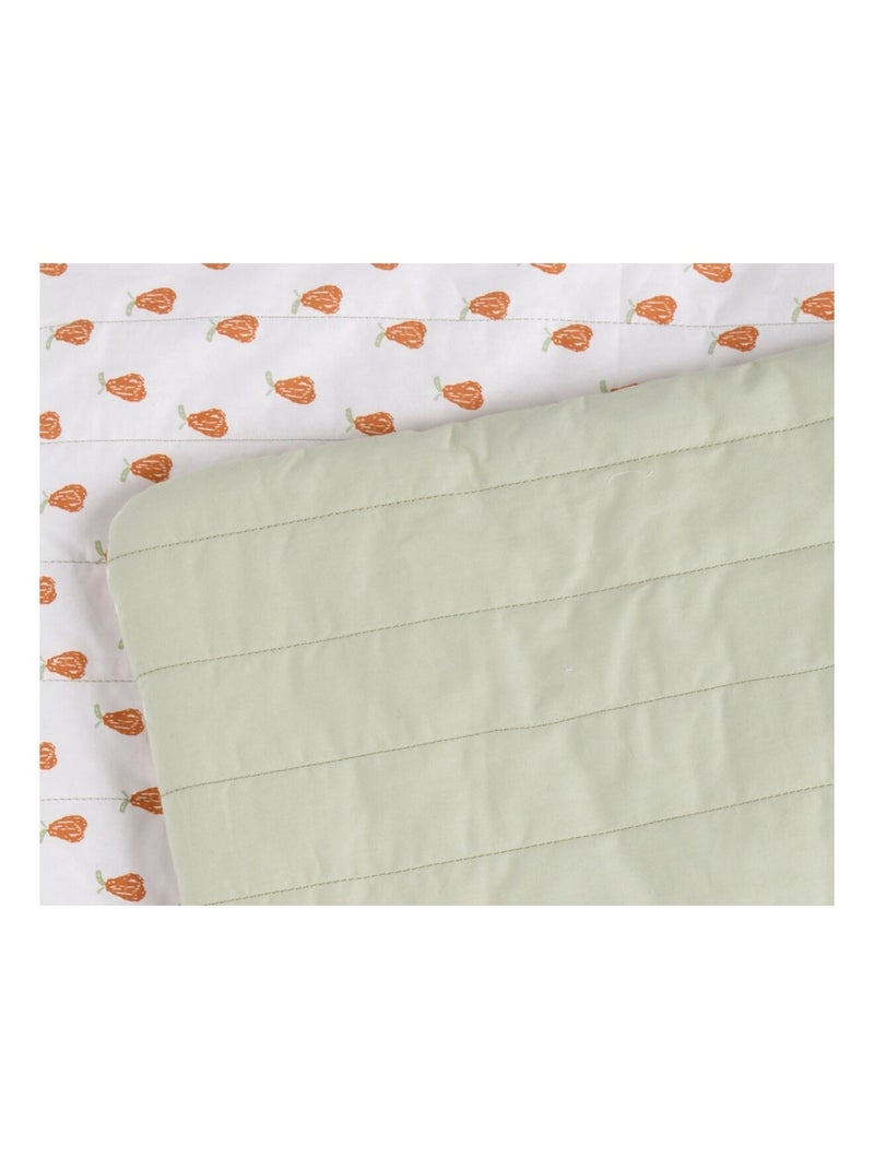Funda para cama de bebé de 90x140 cm en algodón verde - SAUTHON Verde tilo - Kiabi