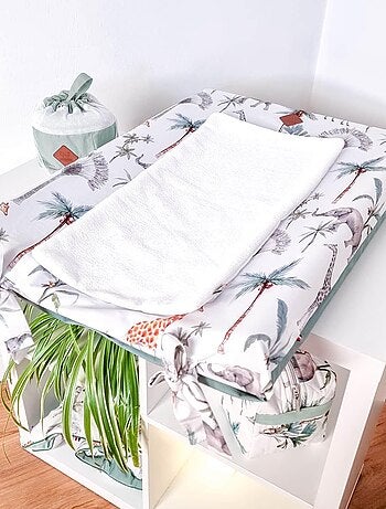 Funda para cambiador de bebé de algodón - SEVIRA KIDS