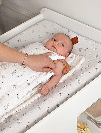 Funda para cambiador de bebé de gasa de algodón - SEVIRA KIDS