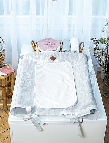 Funda para cambiador de bebé de gasa de algodón - SEVIRA KIDS