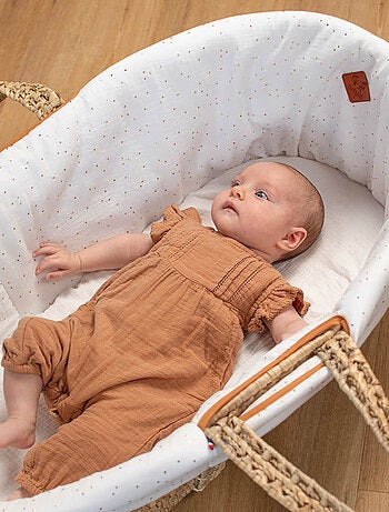 Funda para capazo de gasa de algodón para bebé | SEVIRA KIDS