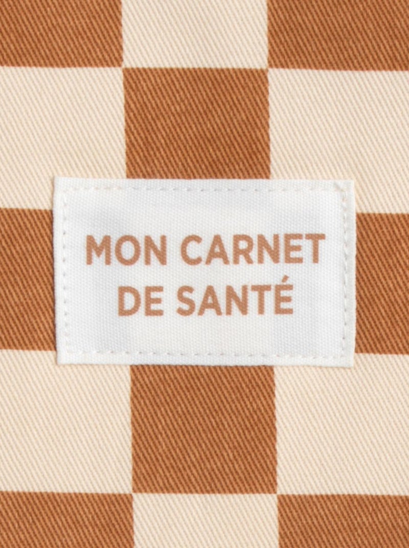 Funda para cartilla de salud de bebé Damero en - SAUTHON Marrón caramelo - Kiabi