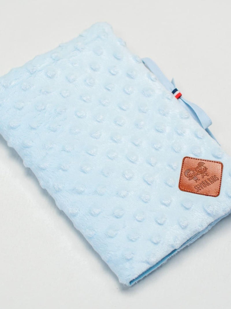 Funda para cartilla de salud de bebé en minky | SEVIRA KIDS Azul - Kiabi