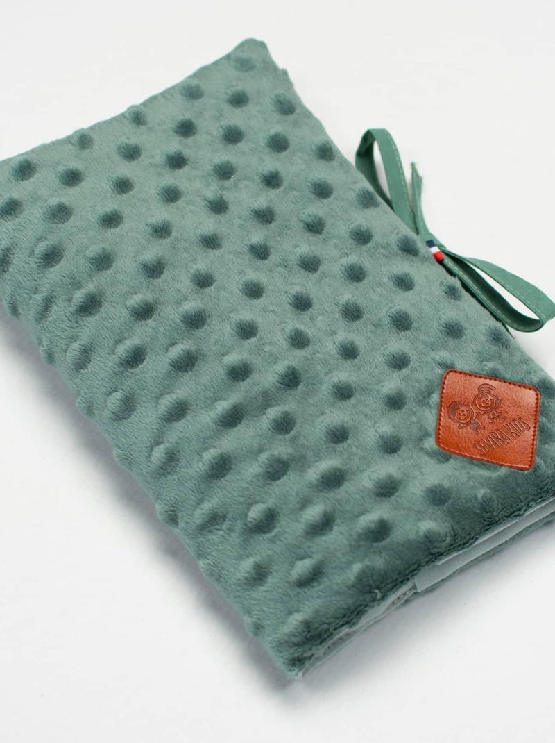 Funda para cartilla de salud de bebé en minky | SEVIRA KIDS Verde esmeralda - Kiabi