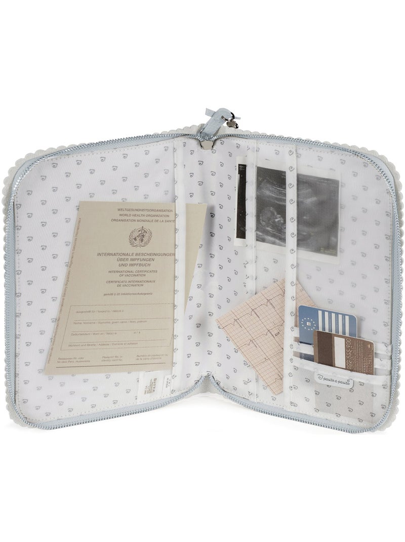 Funda para cartilla de salud del bebé | Pasito a pasito Azul - Kiabi