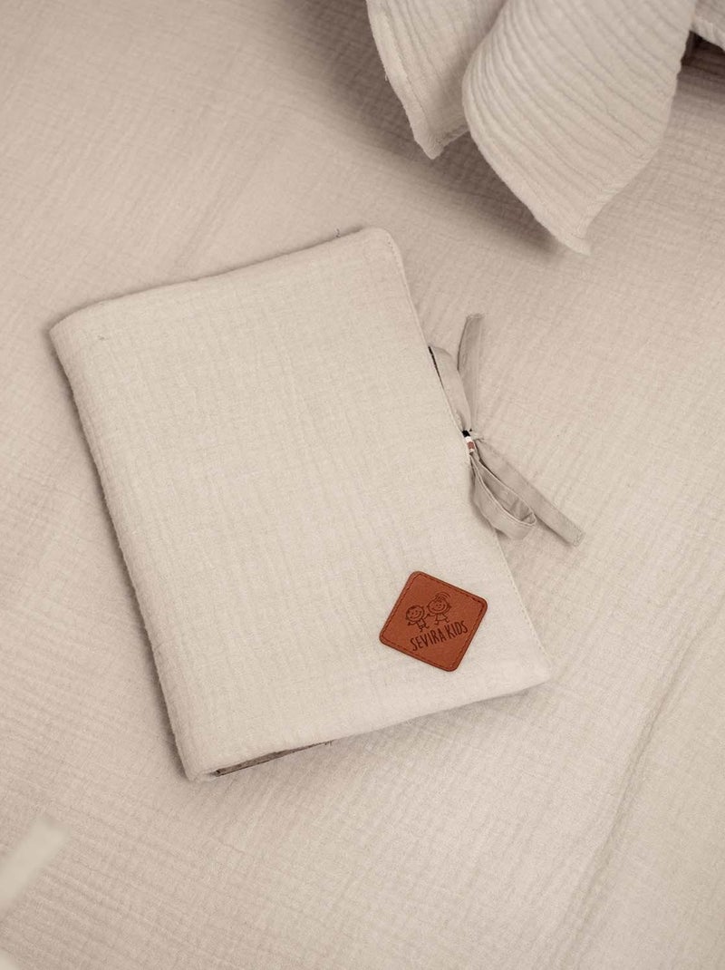 Funda para cartilla de salud en gasa de algodón | SEVIRA KIDS Beige - Kiabi