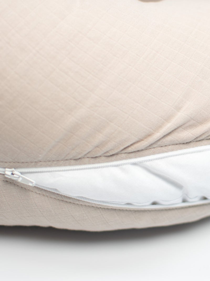 Funda para cojín de maternidad y lactancia en gasa de algodón | SEVIRA KIDS Beige - Kiabi