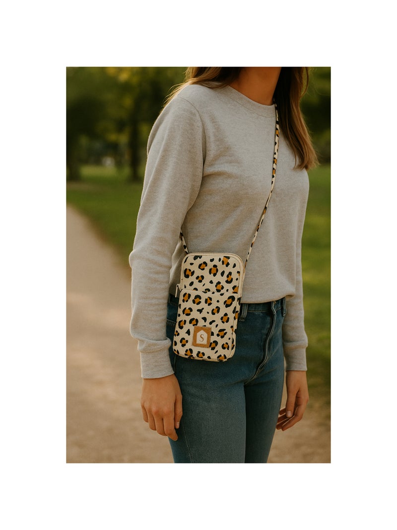 Funda para móvil de gasa de algodón acolchada con estampado de - SAUTHON Crudo - Kiabi
