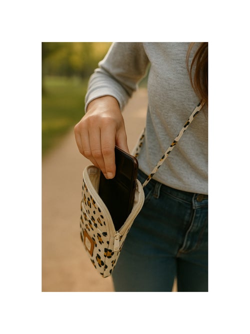 Funda para móvil de gasa de algodón acolchada con estampado de - SAUTHON - Kiabi