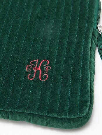 Funda para ordenador 'Kiabi x Painvin' en terciopelo de algodón