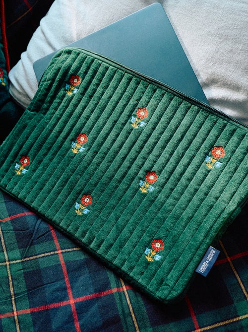 Funda para ordenador 'Kiabi x Painvin' en terciopelo de algodón - Kiabi