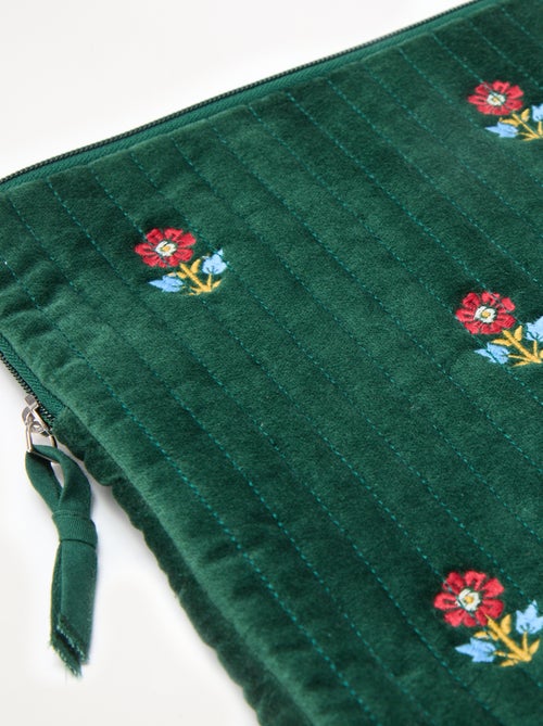 Funda para ordenador 'Kiabi x Painvin' en terciopelo de algodón - Kiabi