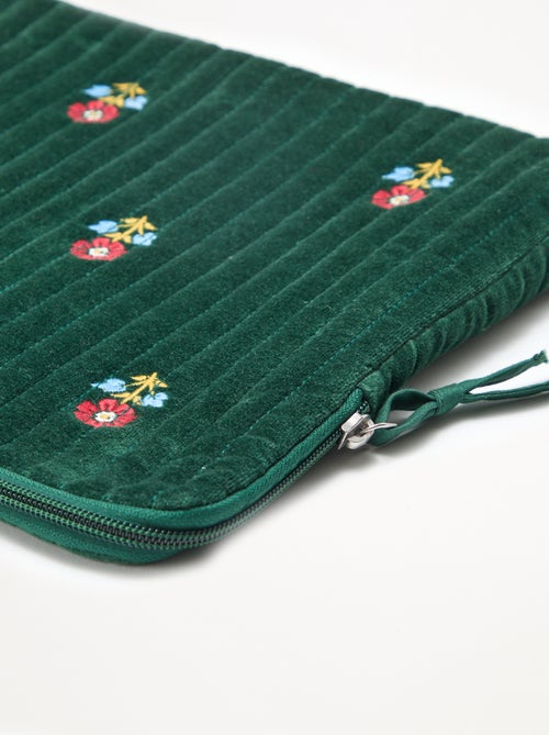 Funda para ordenador 'Kiabi x Painvin' en terciopelo de algodón - Kiabi