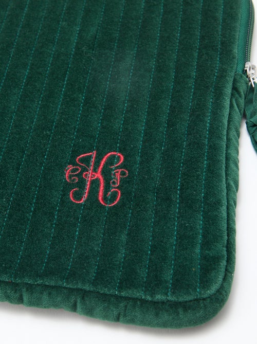 Funda para ordenador 'Kiabi x Painvin' en terciopelo de algodón - Kiabi