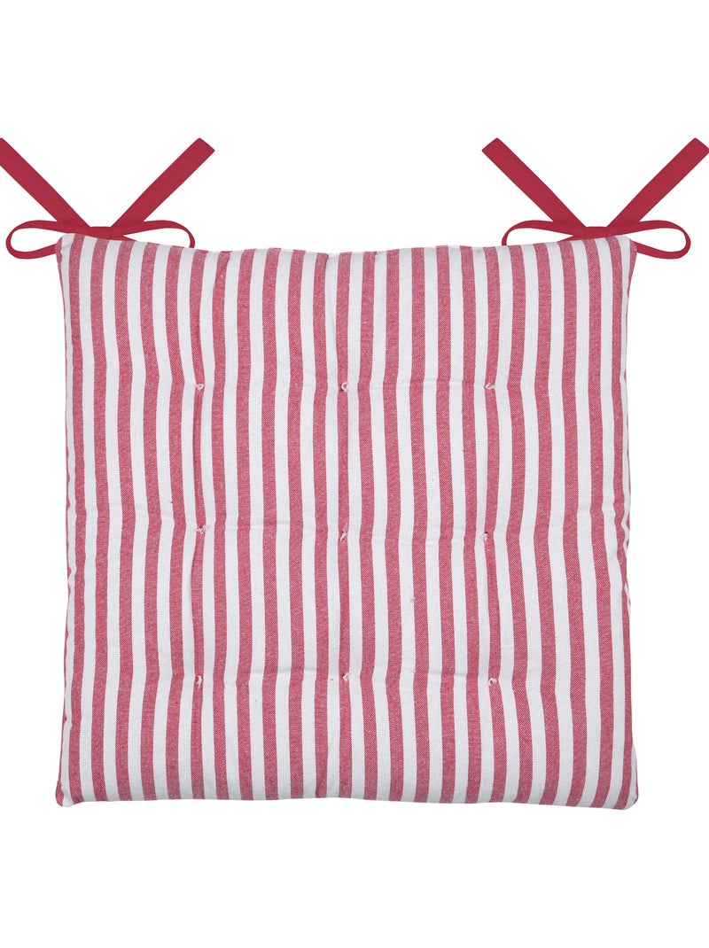 Funda para silla de polialgodón de 9 puntas y doble cara Rojo - Kiabi