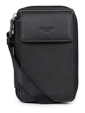 Funda para teléfono con billetera - detener rfid - cuero confort hexagona