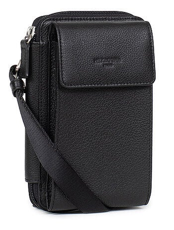 Funda para teléfono con billetera - detener rfid - cuero confort hexagona