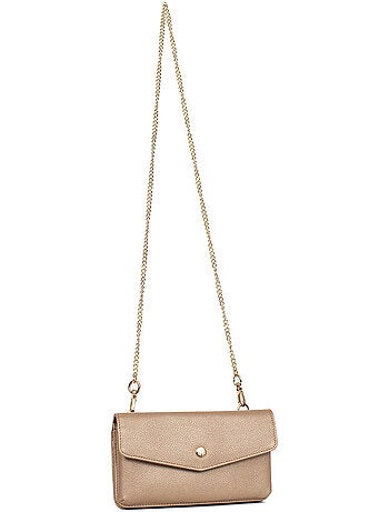 Funda para teléfono con cartera - 1 compartimento - detener rfid - cuero luna hexagona
