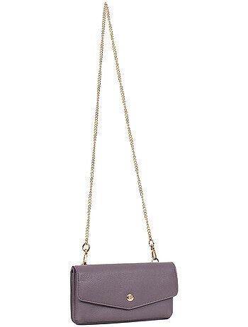 Funda para teléfono con cartera - 1 compartimento - Detener RFID - Cuero LUNA