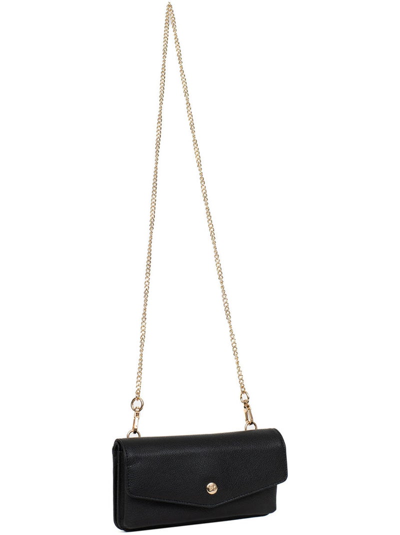 Funda para teléfono con cartera - 1 compartimento - Detener RFID - Cuero LUNA Negro - Kiabi