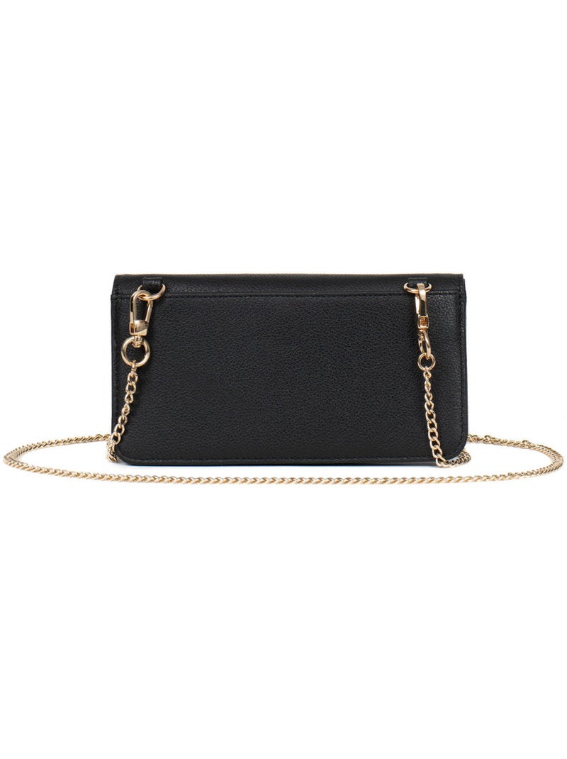 Funda para teléfono con cartera - 1 compartimento - Detener RFID - Cuero LUNA Negro - Kiabi