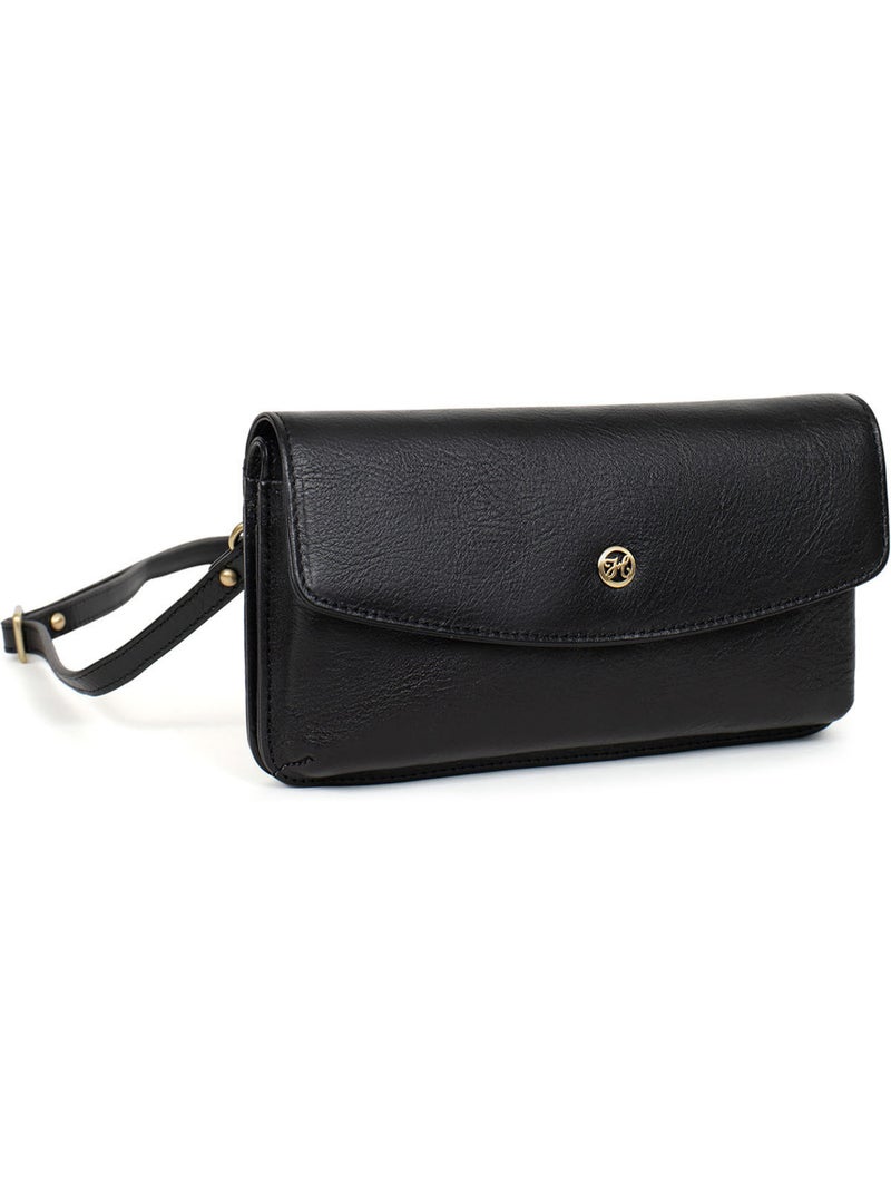 Funda para teléfono con cartera - 1 compartimento - Detener RFID - Cuero ONDINE Negro - Kiabi