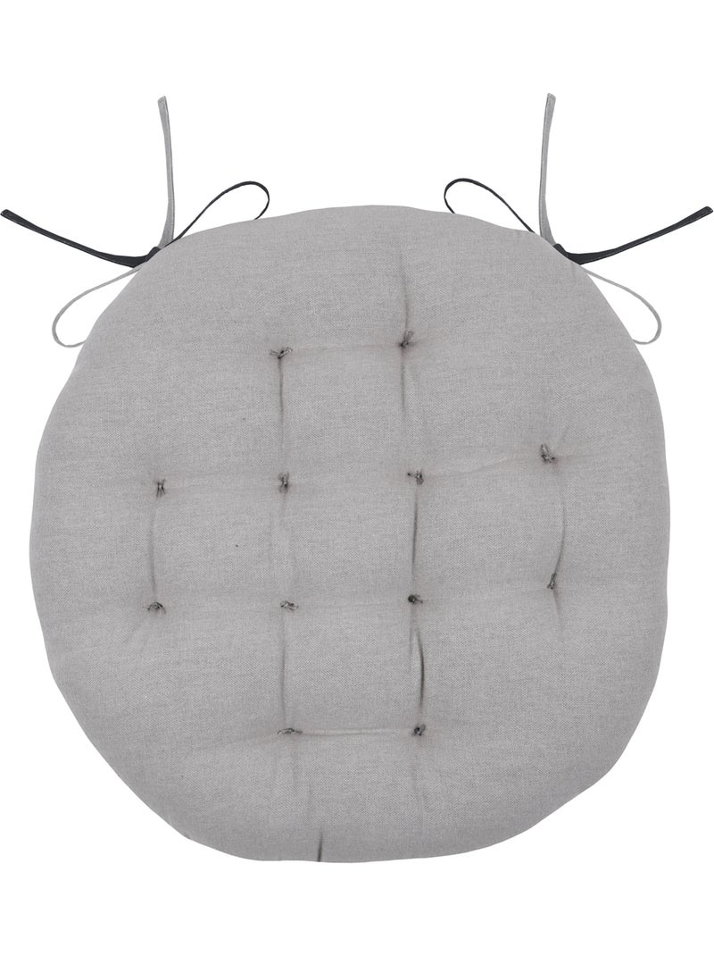 Funda redonda bicolor para silla Gris antracita - Kiabi