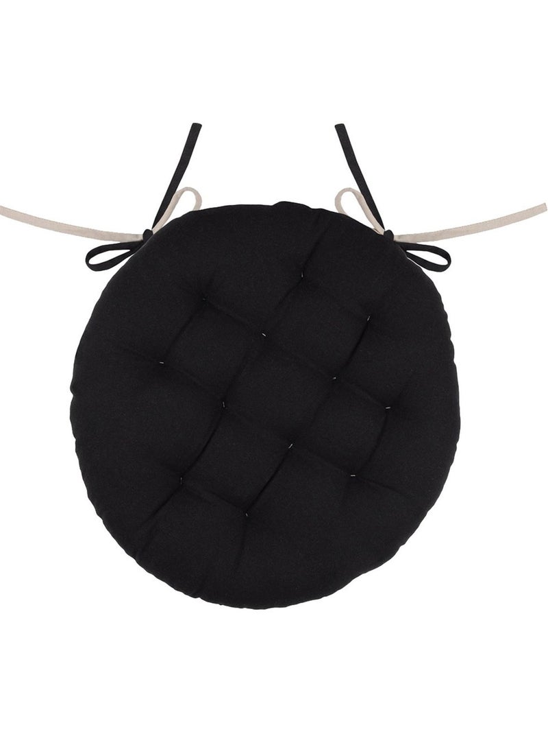 Funda redonda bicolor para silla Negro - Kiabi