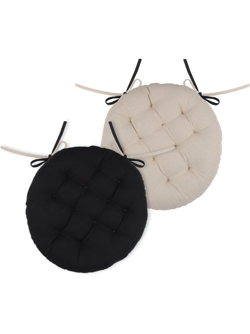 Funda redonda bicolor para silla - Kiabi Funda redonda bicolor para silla - Kiabi
