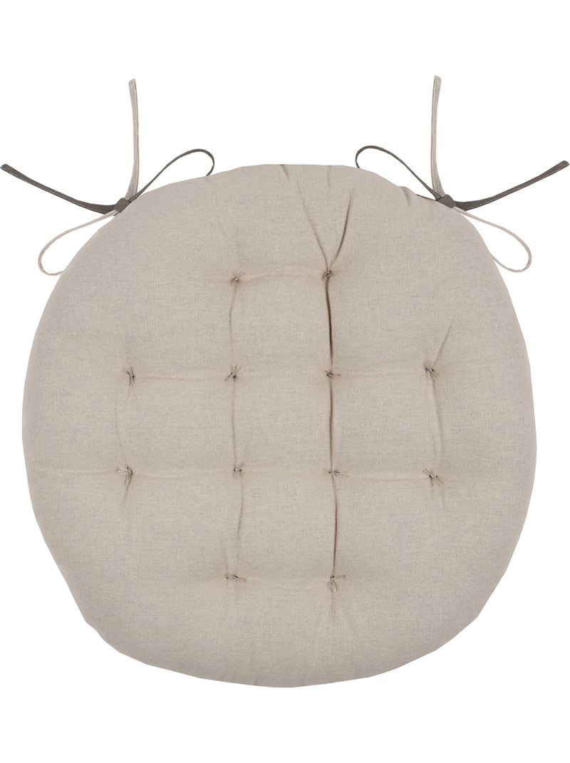 Funda redonda bicolor para silla Taupe - Kiabi